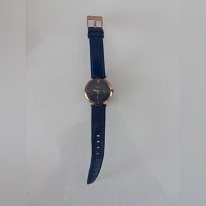 KC2801 Kenneth Cole New York Women's Watch with Blue Croco-Embossed Strap